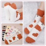 Cozy Fluffy Animal Slipper Socks for Women