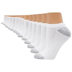 Hanes Women’s Moisture-Wicking No Show Socks 14-Pack