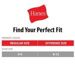Hanes Women’s Moisture-Wicking No Show Socks 14-Pack