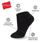 Hanes Women's Black No Show Socks - 10 Pack