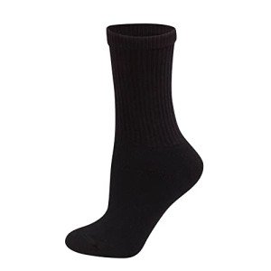 Hanes Women's Black Crew Socks - 10 Pack