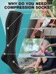 4 Pairs Compression Socks for Women & Men