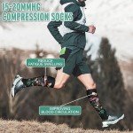 Compression Socks for Women - 3 Pairs (15-20 mmHg)