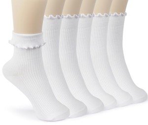 Cute Lightweight Ruffle Ankle Socks for Women