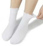 Cute Lightweight Ruffle Ankle Socks for Women