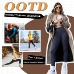 High Waisted Fleece Lined Leggings for Women