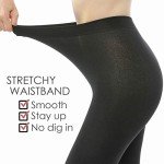 Fleece Lined Winter Tights for Women - 2 Pairs
