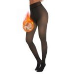 Warm Fleece Lined Winter Tights for Women