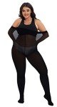 CozyWow Plus Size Soft Black Tights - 2XL