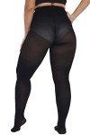 CozyWow Plus Size Soft Black Tights - 2XL