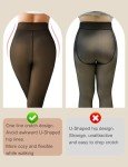 Warm Black Fleece-Lined Leggings for Women
