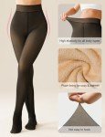 Warm Black Fleece-Lined Leggings for Women