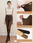 Warm Fleece-Lined Winter Tights for Women