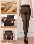Warm Fleece-Lined Winter Tights for Women