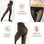 Warm Fleece Lined Sheer Tights for Women