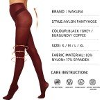 2 Pairs Women's Control Top Semi-Opaque Tights