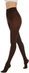 Hiltzo Women's 80D Semi-Opaque Coffee Pantyhose
