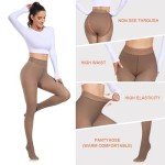 Warm Fleece Lined Winter Tights for Women