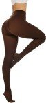 Hiltzo Women's 80D Semi-Opaque Coffee Pantyhose