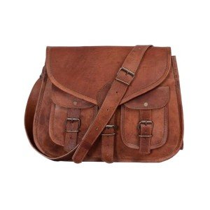 Tan Brown Leather Crossbody Bag for Women