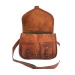 Tan Brown Leather Crossbody Bag for Women