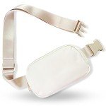 Stylish Cream Belt Bag for Women