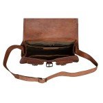 Tan Brown Leather Crossbody Bag for Women