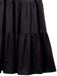 The Drop Women's Britt Tiered Maxi Tent Dress, OffBlack, S