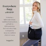 Baggallini Women's Everywhere Bag in Black/Sand