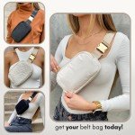 Stylish Cream Belt Bag for Women