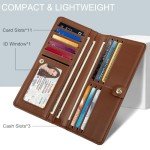 Leopard Print Slim Women's RFID Wallet with Zipper