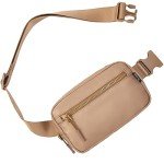 Light Brown Adjustable Fanny Pack for Women