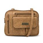 MultiSac Camel Triple Compartment Crossbody Bag