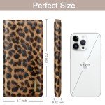 Leopard Print Slim Women's RFID Wallet with Zipper