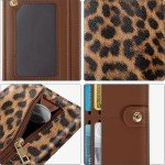 Leopard Print Slim Women's RFID Wallet with Zipper