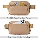Light Brown Adjustable Fanny Pack for Women
