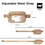 Light Brown Adjustable Fanny Pack for Women