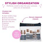 Miamica Women's TSA-Friendly Travel Bottles & Bag Set