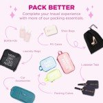 Miamica Women's TSA-Friendly Travel Bottles & Bag Set