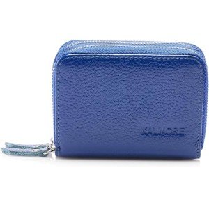 KALMORE Women's Cute Blue Leather Card Wallet