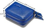 KALMORE Women's Cute Blue Leather Card Wallet