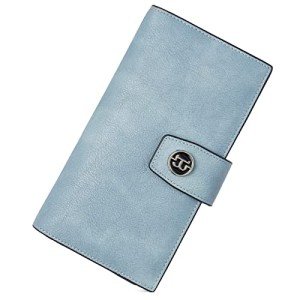 BOSTANTEN Women's RFID Blocking Leather Wallet - Blue