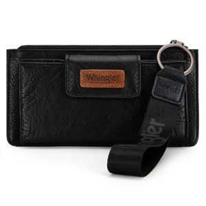 Montana West Wrangler Women's Black Wristlet Wallet