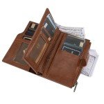Chic A-Brown Wrangler Women's Trifold Wallet