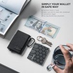 VULKIT Slim RFID Blocking Wallet with Keychain