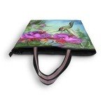 Spring Hummingbird Orchid Tote Bag for Women