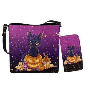 Halloween Pumpkin Tote & Shoulder Bag Set