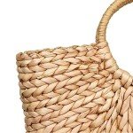 Large Brown Straw Beach Tote Bag for Women