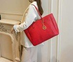 Sadie Black Large PU Leather Satchel Handbag