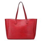 Sadie Black Large PU Leather Satchel Handbag